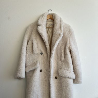 Teddy Coat white