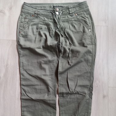 Pantalon vert olive en coton