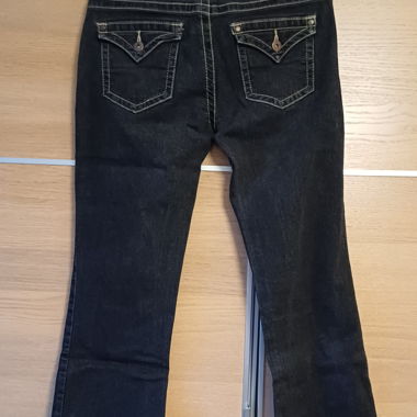 Jeans bootcut nero