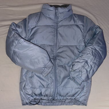 vintage Babyblaue Daunenjacke