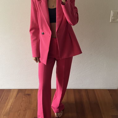 Anzug in Pink 