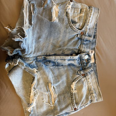 Denim shorts