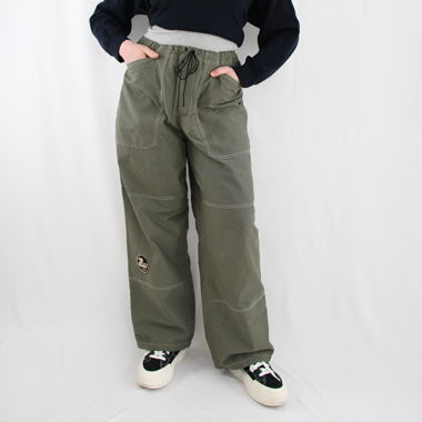 Pantaloni Vintage Baggy a Gamba Larga con Coulisse