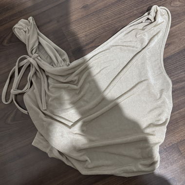 Haut portefeuille beige