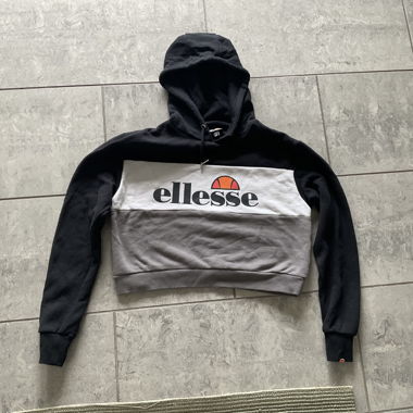 Felpa corta ellesse, con maniche lunghe
