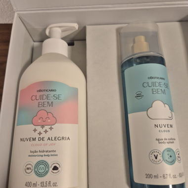 Kit corps O Boticário Nuvem