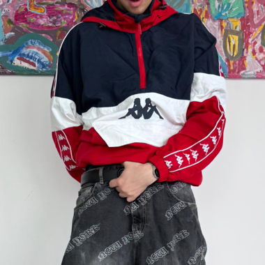 Sweat à capuche Kappa colorblock