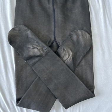 Leggings d'hiver noirs doublés