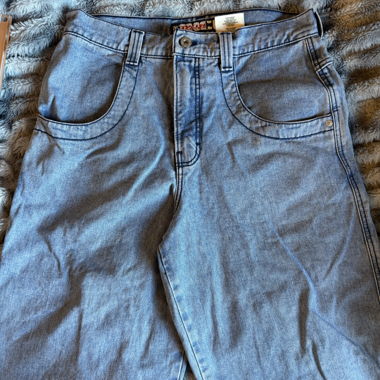Jeans JNCO coupe large denim clair W34 L30