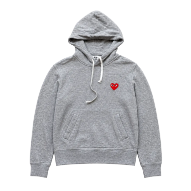 CDG PLAY GREY HOODIE
