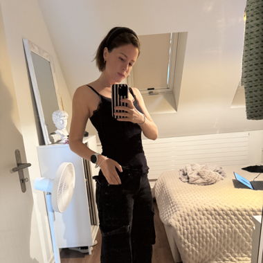 Black Cargo jeans 