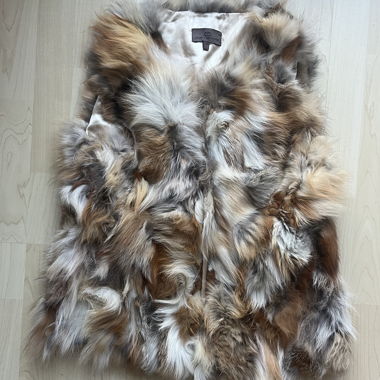 Gilet in pelliccia di volpe