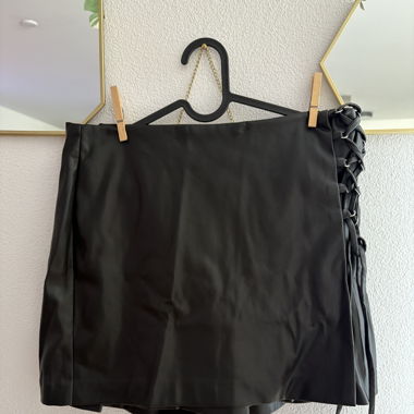 Fake Leather Skort