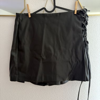Fake Leather Skort