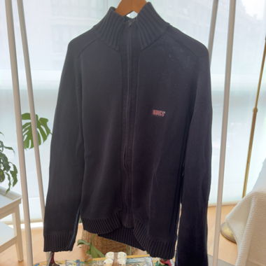 Felpa Levi's nera con zip