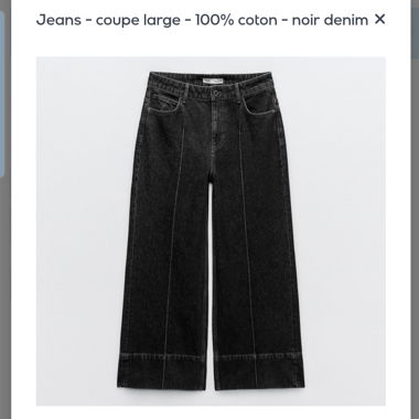 Pantelon supe culotte en jean 