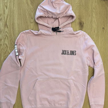 JACK&JONES Hoodie - Rosa mit Print
