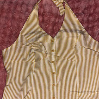 Gestreiftes Neckholder-Top
