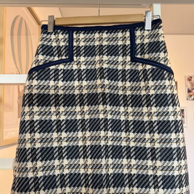 Gonna Elegante a Quadri di Sandro Paris