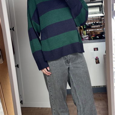 H&M striped knit sweater