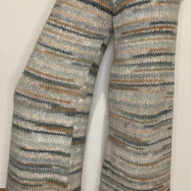 Pantalone lavorato a maglia multicolore