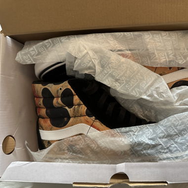 Supreme Vans Sk8-Hi Andres Serrano Blood and S*men