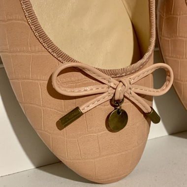Ballerine mai indossate Rosa Crema color salmone