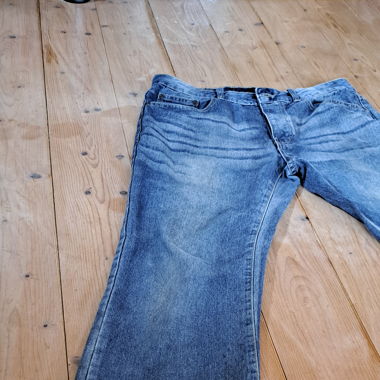 Flaired Jeans Blue