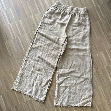 Wide leg linen pants