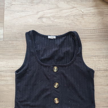 Croc top noir