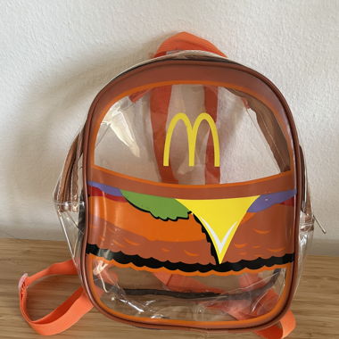 McDonald's transparent backpack