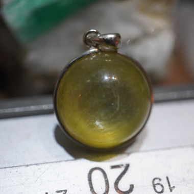 Muskovit 925 Silber Anhänger Gefasst