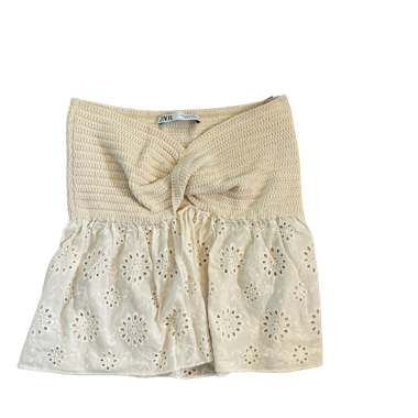 Zara Creme Bandeau-Top