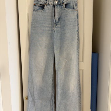 Jeans taille haute ample