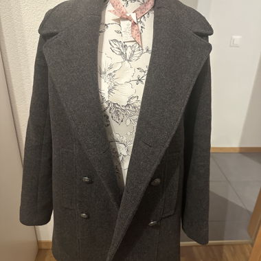 Cappotto in lana grigio scuro