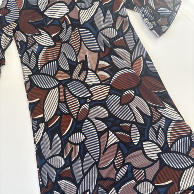 Robe motif feuilles Carnaby