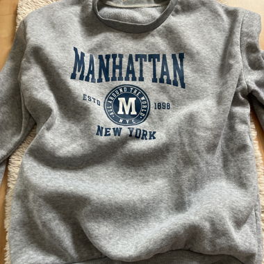 Felpa Manhattan grigia