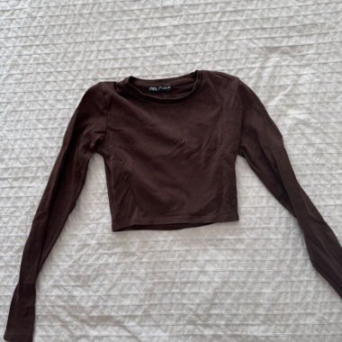 Top Zara manica lunga corto