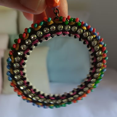 Multicolored Hoop Earrings