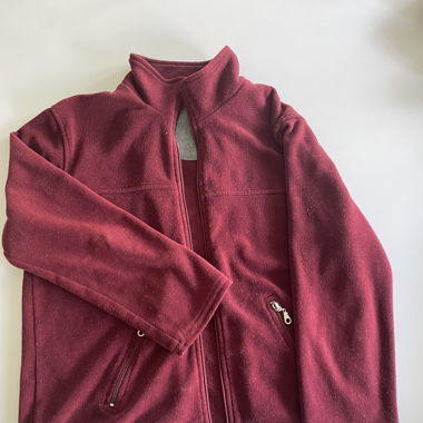 wine red street one fleece jacket