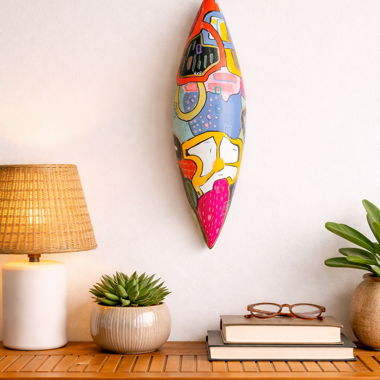 Painted Decorative Wall Object