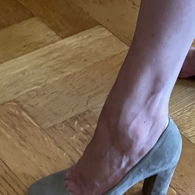 Escarpins nubuck kaki