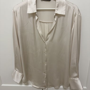 Beige Satin Blouse