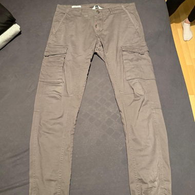 Pantaloni cargo grigi Jack and Jones Tg. 34-36