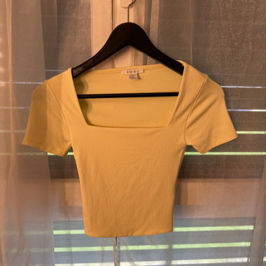 Yellow Short-Sleeve Top