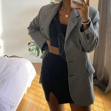 Blazer pied de poule 