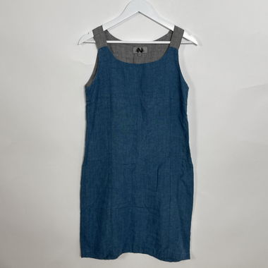 Denim pinafore dress