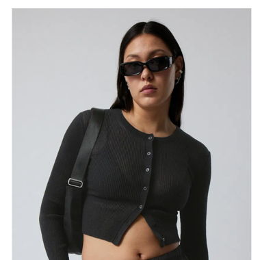 Weekday Dalia sheer Cardigan