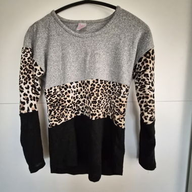 No Boundaries Pullover XS avec imprimé léopard