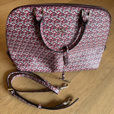 GUESS G Cube Logo Handbag